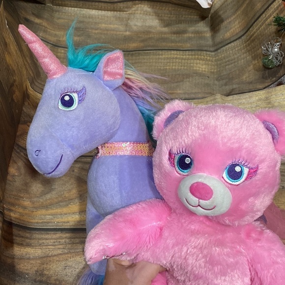 Build A Bear Workshop Fairy Friends Bear and Rare Unicorn Lot - Picture 12 of 16